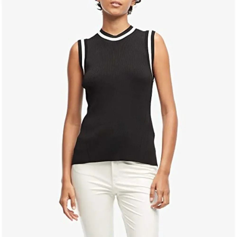Rag & Bone Priya Knit Tank size Large in Black - NEW